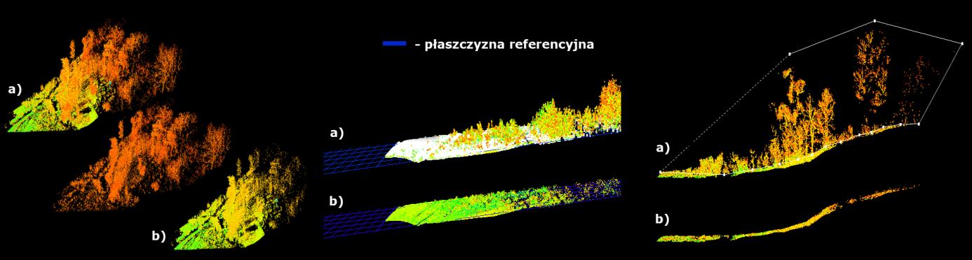 Błędy dopasowania na poszczególnych tarczach mogą wynikać między innymi z ich przesunięcia pomiędzy skanami wykonanymi z różnych stanowisk lub drganiami skanera podczas pomiaru. Rys.