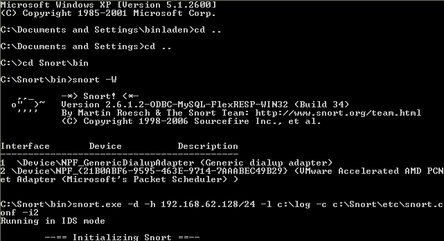 Snort NIDS: Przykłady Testy: snort: Windows XP na Vmware atakujący: Metasploit Linux Sprawdzenie