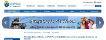 Stosowanie profilu zaufanego przez szkolnictwo -> Uniwersytet Jagielloński Rekrutacja na studia: 1.