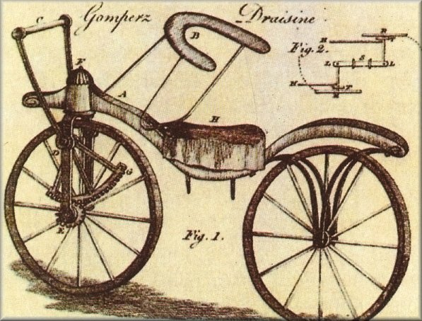 Do roweru Draisa w roku 1822 Anglik Luis Gompertz dodał