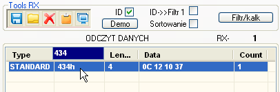 4.Typ Ramki Standard - standardowy CAN wersja 2.0A (Standard CAN), używa 11 bitów identyfikacji Extended -rozszerzony CAN wersja 2.0B (Extended CAN), używa 29 bitów identyfikacji 5.