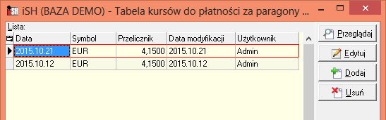 Uzupełnienie konfiguracji ihurt Dla prawidłowego działania mechanizmu niezbędne jest ustawienie w konfiguracji ihurt następujących parametrów 1.