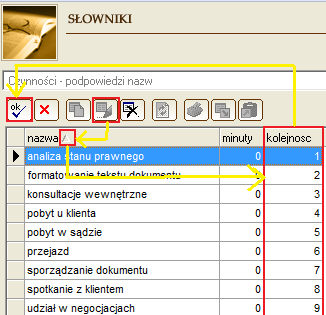 Zmiana stawek pracowników W kreatorze nowej faktury podczas edycji czynności można modyfikować stawki pracowników, po ich zmianie automatycznie zostanie przeliczona kwota za czynność.