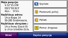 Korzystanie z narzędzi Menu Narzędzia zawiera wiele funkcji przydatnych w czasie podróży po mieście oraz po całym świecie. Ustawienia Informacje na temat ustawień można znaleźć na stronach 31 35.