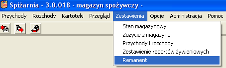 Z prawej strony mamy także możliwość wyboru stawki żywieniowej. W polach "Od" i "Do" ustawiamy zakres dat okresu, który nas interesuje.