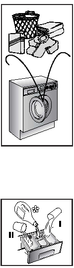 PRANIE ZMIENNY POZIOM WODY Ten model pralki automatycznie dostosowuje poziom wody do rodzaju i ilości bielizny do prania. W ten sposób zużycie energii jest indywidualnie dobrane do wymogów prania.