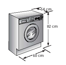 ROZDZIAŁ 4 DANE TECHNICZNE POJEMNOŚĆ (ODZIEŻ SUCHA) 6 kg PRANIE 4 kg SUSZENIE NORMALNY POZIOM WODY od 6 do 15 l POBÓR MOCY 2.