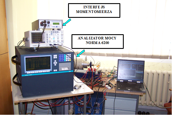 Zeszyty Problemowe Maszyny Elektryczne Nr 93/11 77 Rys.. Schemat blokowy stanowiska badawczego z silnikiem TFM. Rys.3. Stanowisko pomiarowe do badania silnika TFM.