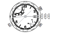 Uwaga: podczas pracy kompasu wskazówka sekund przesuwa się w przyrostach dwusekundowych.