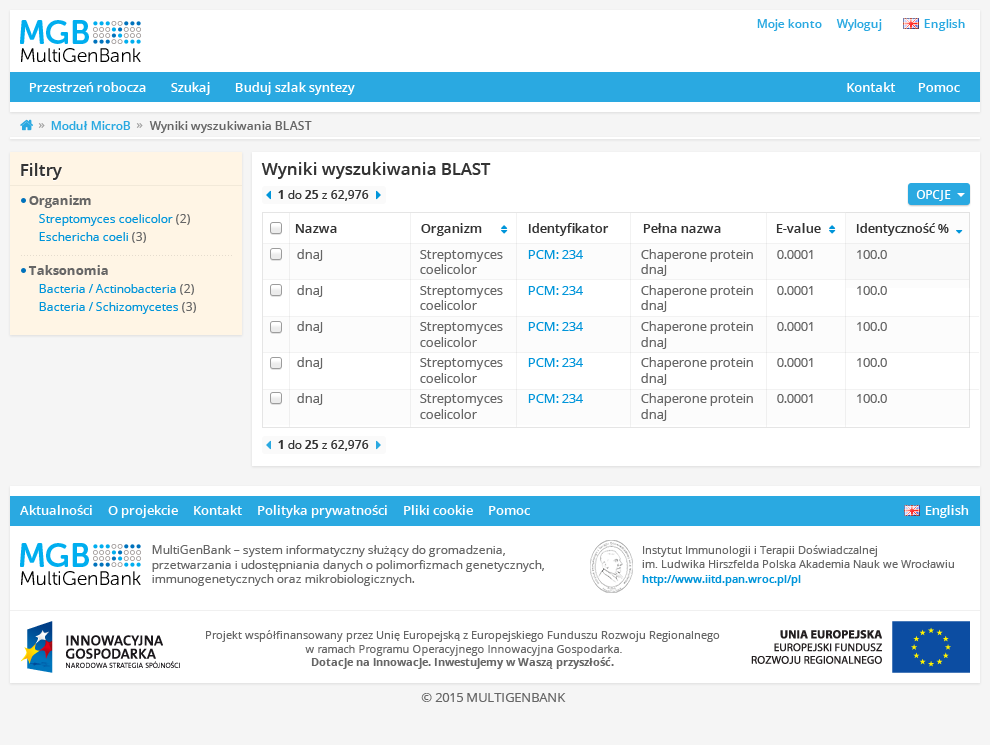 7.2.5 Okno wyników