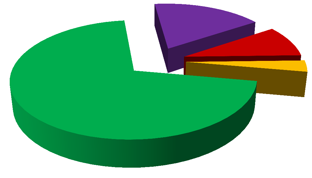 W 2014 roku najwięcej de minimis uzyskali przedsiębiorcy prywatni (ok. 96 proc. ogólnej wartości ). Pozostałe podmioty stanowiły niewielki procent beneficjentów de minimis. 7.