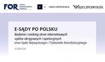 W kolejnych edycjach rankingu e-sądy po polsku, strony internetowe sądów zdobywają ogólnie coraz wyższe oceny.