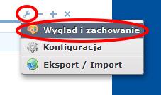 ZAWARTOŚĆ PORTLETU Każdy portlet posiada funkcje, które umożliwiają zmianę jego wyglądu, zachowania, trybu pracy itp.