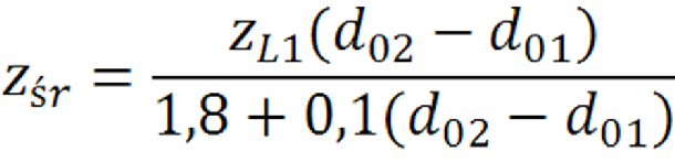 Podporności zastępcza obudowy zl1 wartość jednostkowa