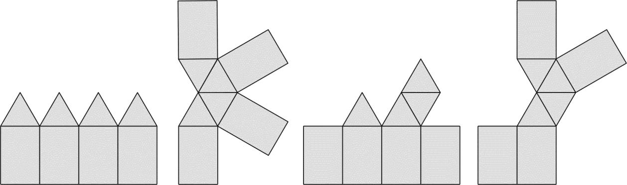 3 11. Wieża bramy wjazdowej przypomina kształtem A. sześcian z czworościanem. B. walec ze stożkiem. C. graniastosłup ze stożkiem. D.
