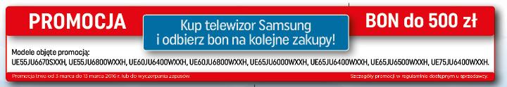 OFERTA PROMOCYJNA Termin obowiązywania: od 02.03.2016 do 15.03.2016 Przy zakupie wymienionych TV klient może otrzymać kupon na określoną wartość do realizacji w sklepie Neopunkt. Jak to działa?