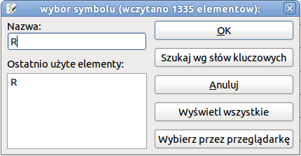 otwarte menu podręczne wskazuje na możliwe klawisze skrótów wywołujące poszczególne akcje. Pojawi się okno Edytuj pole Wartość. Zamień bieżącą wartość R na 1k. Kliknij OK.