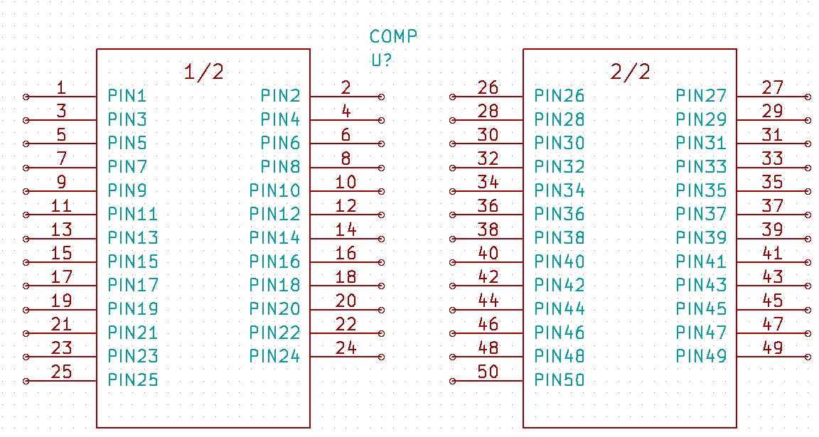 F1"COMP"-180010050HVCCNN DRAW S-2250-800-1350800000N S-450-800450800000N XPIN11-2550600300R505011I XPIN4949750-500300L505011I ENDDRAW ENDDEF #EndLibrary Skrypt języka Python zaprezentowany tutaj jest