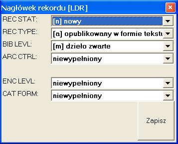 (pola pozostają w rekordzie). Polecenie Pokaż przywraca prezentacją wyłączonej grupy.