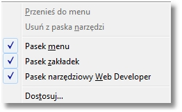 przyciskiem myszy w stronę, której chcemy się pozbyć. Następnie należy wybrać z menu kontekstowego Usuń całą witrynę.