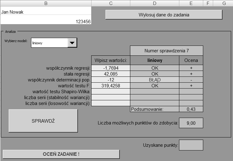 Statystyka i ekonometria realizowane na kierunkach ekonomicznych 117 rzystywanym nie tylko w ekonometrii czy statystyce.