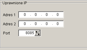 Downloading Służy do określenia zasad zdalnego dostępu do nadajnika, co daje możliwość zmiany wszystkich parametrów nadajnika poprzez GPRS/internet.