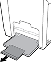 4. Naciśnij papier, aby się upewnić, czy wysokość stosu nie przekracza poziomu ograniczników wysokości papieru z przodu i z boku podajnika. 5. Umieść podajnik w urządzeniu.