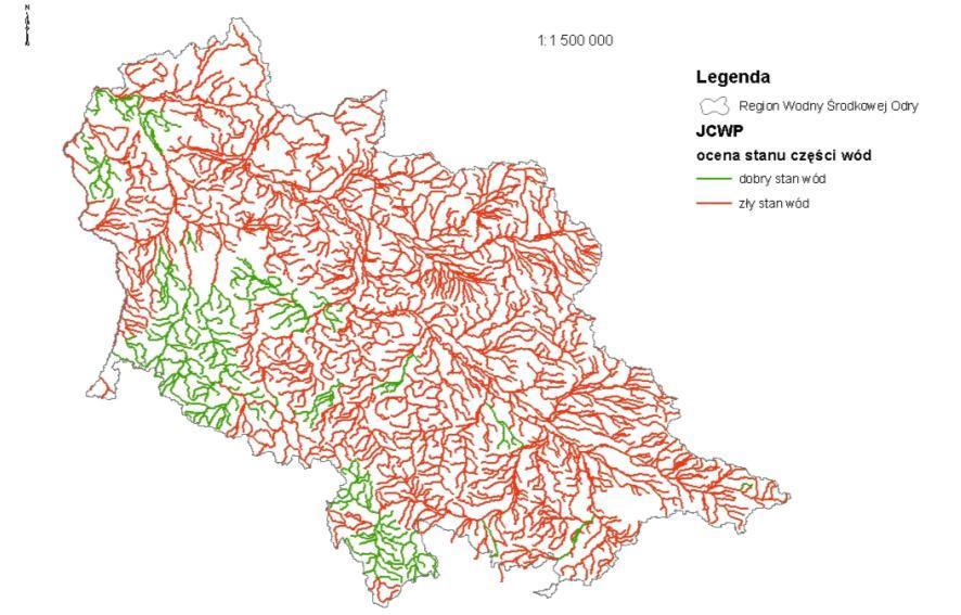 morfologicznymi i hydrologicznymi przekształceniami wód powierzchniowych, będących przyczyną obniżenia klasyfikacji z naturalnej do silnie zmienionej części wód.