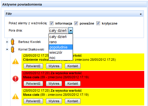 Możliwości systemu - powiadomienia Możliwość