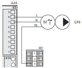 Podłączanie czujników i blokowania zewnętrznego UŜyć kabli typu LiYY, EKKX lub podobnych. Czujnik basenu (BT51) Czujnik basenu podłączyć do AA5-X2:23-24.