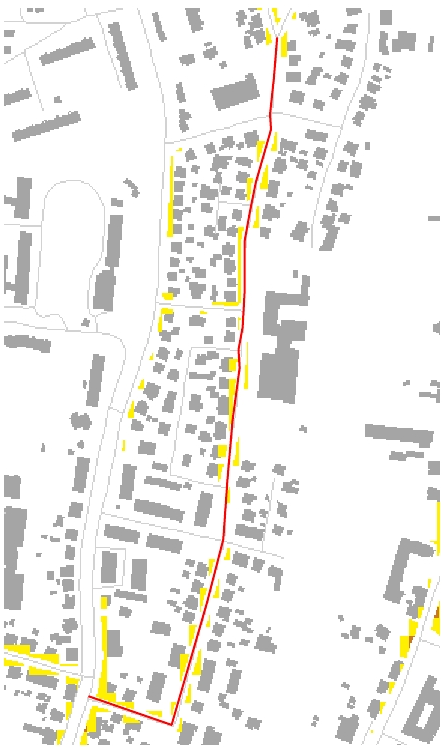 MAPA ROZKŁADU PRZEKROCZEŃ WSKAŹNIKA L DWN PRZED ZASTOSOWANIEM DZIAŁAŃ PROGRAMU Źródło przekroczeń: ul.