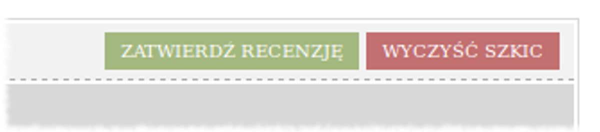 3.2 Przebieg procesu archiwizacji Rysunek 3.27: Przycisk zatwierdzenia recenzji Rysunek 3.