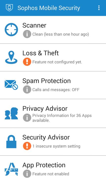 Sophos Mobile Security Bezpłatna aplikacja na Androida