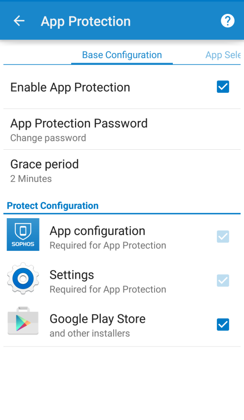 Ochrona Aplikacji Zabezpiecza przed uruchomieniem aplikacji Ochrona