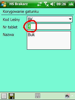 1.7.2.1. DODAWANIE SZTUKI NA RAPTULARZY GRAFICZNYM Wprowadzanie pierśnic możliwe jest poprzez formularz graficzny lub tekstowy.