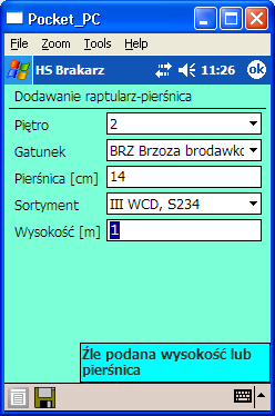 III WCD,S234 - drzewo z tej grupy może wystąpić dla pierśnic w przedziale 7-185 cm, A1 - drzewo z tej grupy może wystąpić tylko dla pierśnic w przedziale 35-185 cm, B1 - drzewo z tej grupy może