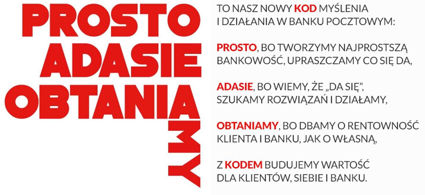 wzmocnienie współpracy sieć/centrala. W projekcie wzięło udział dotąd 22 nowozatrudnionych pracowników Banku. 9.