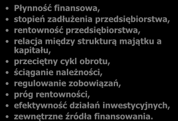 Informacje dotyczące planowania i organizacji działalności Możliwości restrukturyzacji przedsiębiorstwa, możliwości inwestycji w istniejącą bazę, możliwości tworzenia nowej bazy, współpraca z innymi