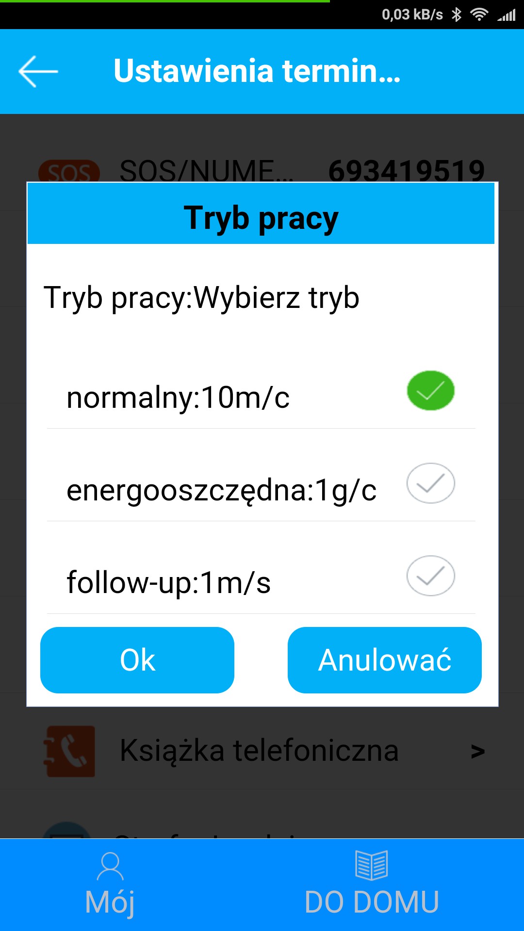 możliwość dodzwonienia