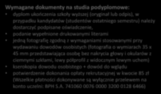 podanie wypełnione drukowanymi literami jedną fotografię zgodną z wymaganiami stosowanymi przy wydawaniu dowodów osobistych (fotografia o wymiarach 35 x 45 mm przedstawiająca osobę bez nakrycia głowy