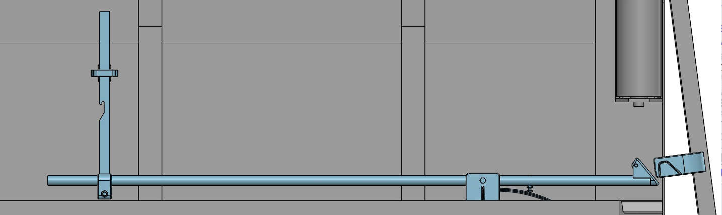 The contact between hook and catch is necessary to give an impulse to the lever which loosens the handle bringing the whole system in the initial position.