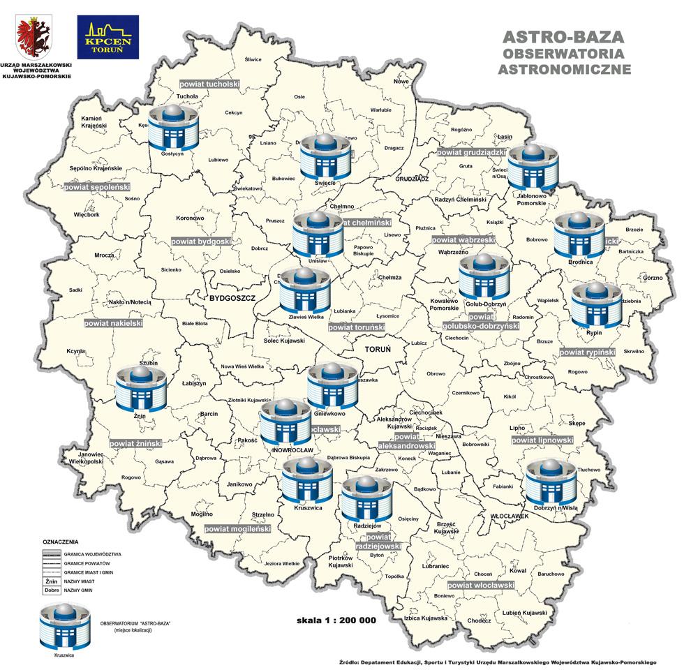 Regionalny System Astrobaz Zgodnie z Par. 2 porozumienia o opiece merytorycznej z gminami.