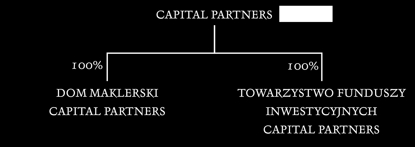 Grupa Capital Partners SA Capital Partners SA powstała w kwietniu 2002r, a w sierpniu tego samego roku zadebiutowała na rynku CeTO Od 2007r akcje Spółki są notowane na rynku głównym GPW Capital