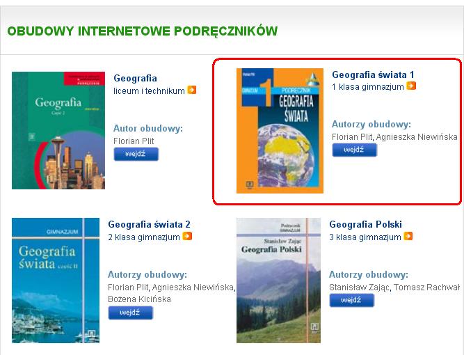 Wejdź w obudowę Geografia świata 1,