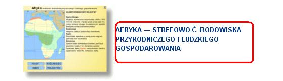 W galerii multimedialnej wybierz Afryka strefowość