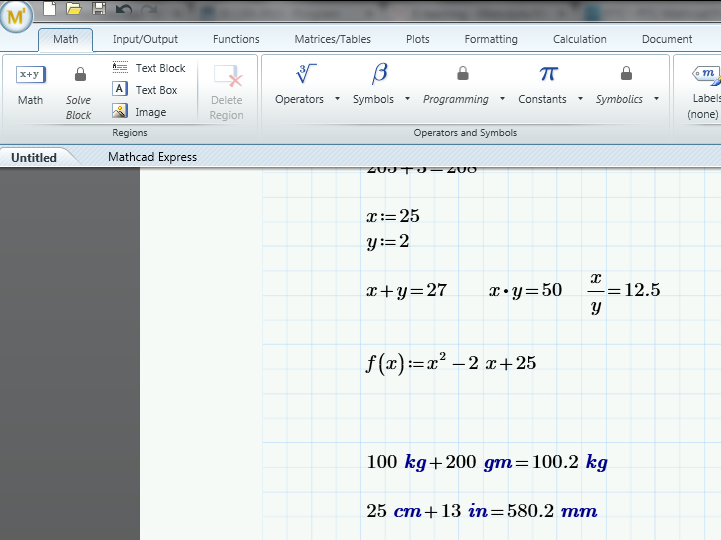 Mathcad Prime jednostki