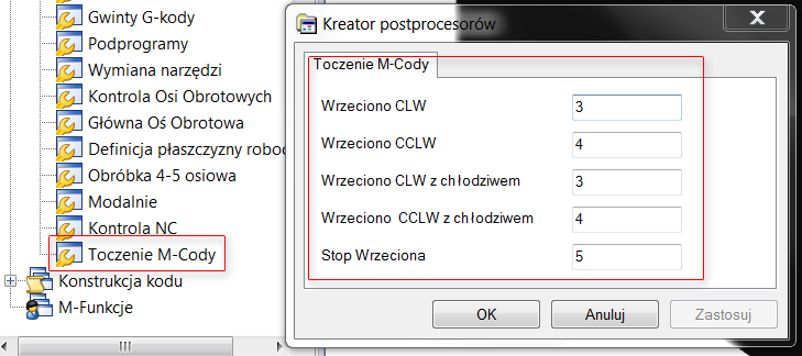 W tej wersji w związku z wprowadzonymi ulepszeniami do Toczenia oraz Frezowania udoskonalono i wprowadzono szablon dla sterowania Siemens.