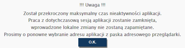 Komunikaty systemu Komunikaty błędu W aplikacji zostały wprowadzone oznaczenia pól, które zostały błędnie wypełnione lub nie zostały wypełnione, a są obligatoryjne do uzupełnienia.