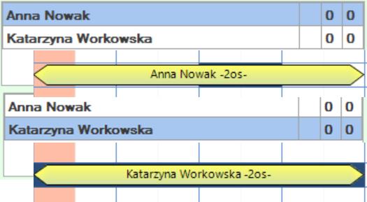 Jeśli do danej rezerwacji przypisanych jest więcej klientów to na grafiku pojawi się imię i nazwisko zaznaczonego klienta 4. UWAGI Program daje możliwość wpisania dowolnego komentarza do rezerwacji.