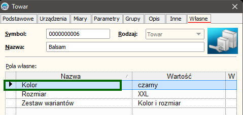 Obsługiwane przez Synchronizator Shoper rodzaje pola wyboru to: Obsługiwane przez Synchronizator Shoper pola własne to: Pole typu radio; Pole typu select; Pole typu paleta kolorów; Pole własne